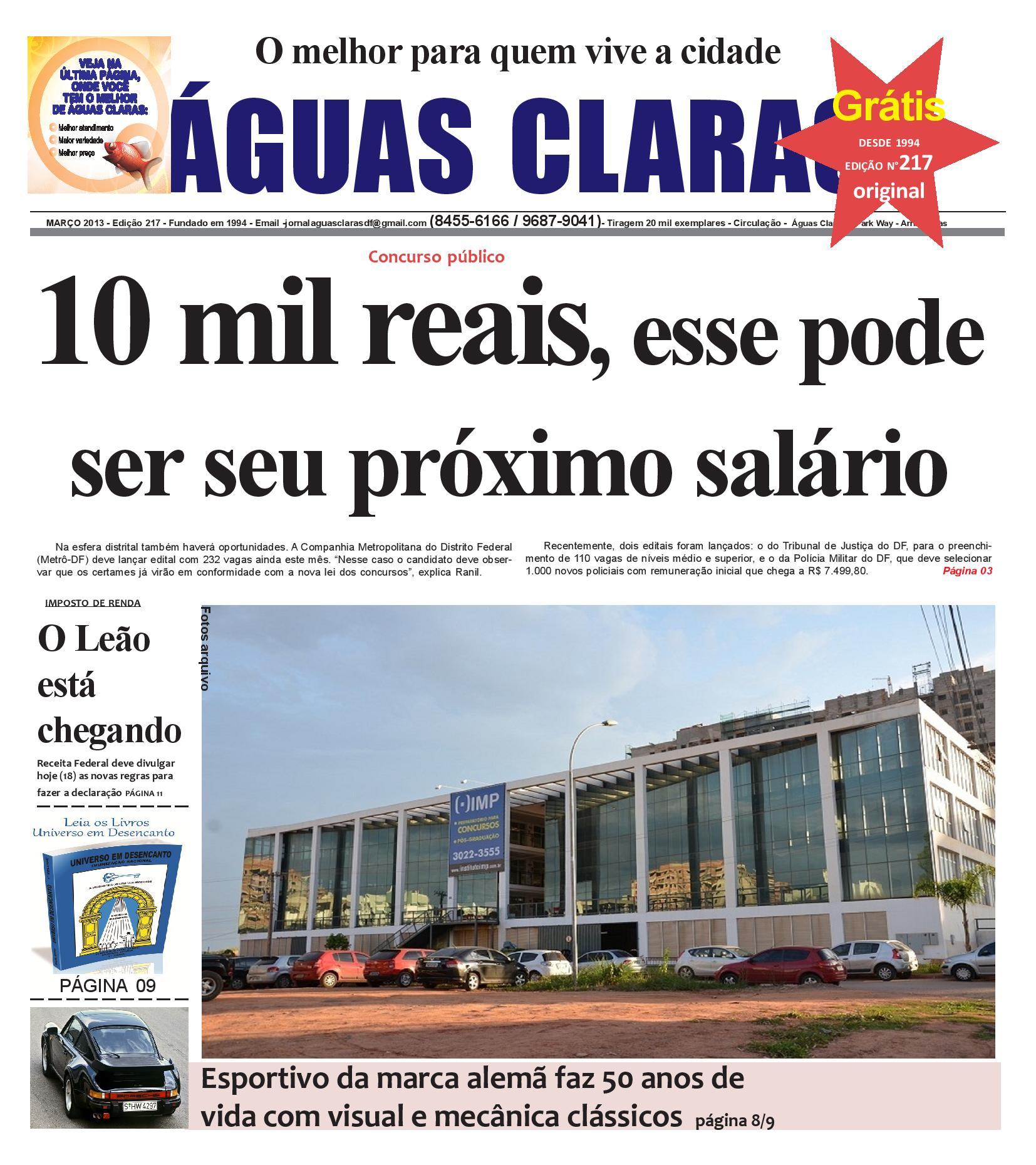 JORNAL EM GUAS CLARAS, MELHOR JORNAL DE GUAS CLARAS, BRASLIA-DF