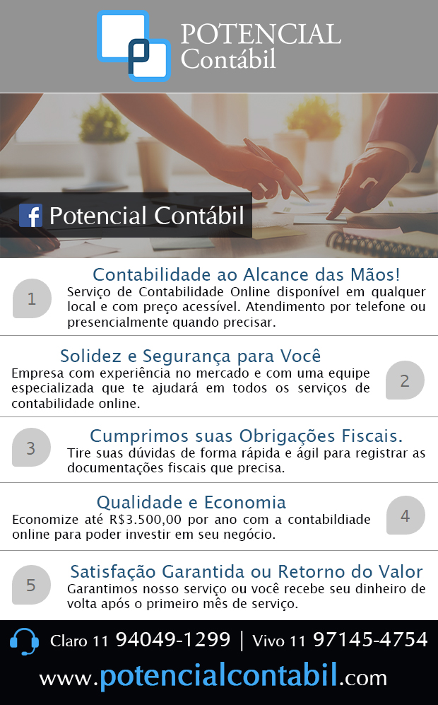 Potencial Contbil - Servios Contbeis em So Bernardo do Campo, Estoril