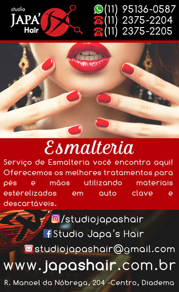Studio Japa's Hair - Manicure e Pedicure em Diadema, Jardim das Naes