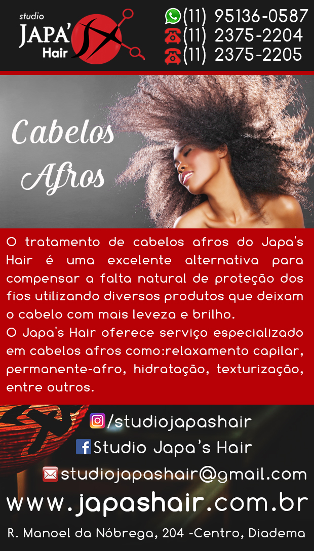  Studio Japa's Hair - Especialista Em Cabelo Afro em Diadema, Piraporinha