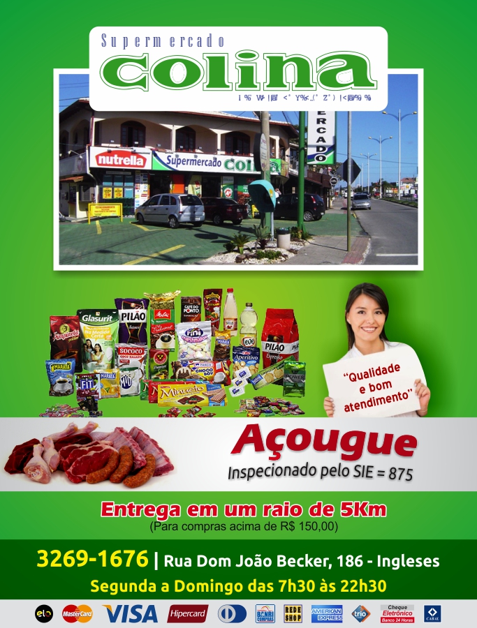 Supermercado em Ingleses, Norte da Ilha de Florianpolis, Aougue, Carnes, Mercearia, Hortifruti 