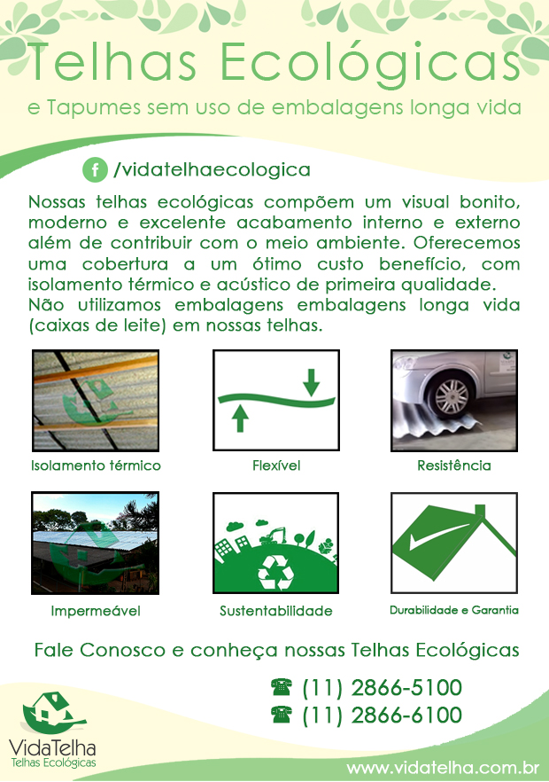 Vida Telha - Placas Ecolgicas em So Caetano do Sul, Santa Paula