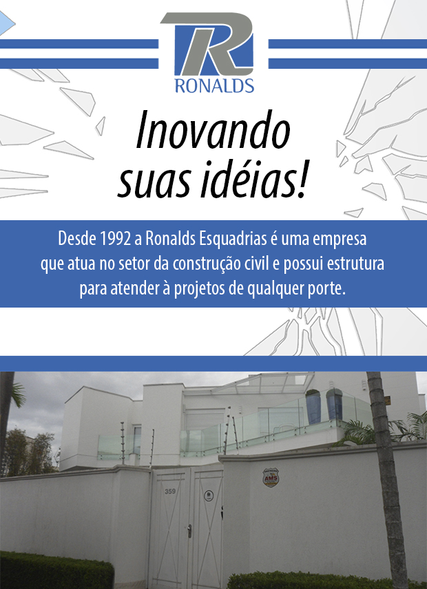 Ronalds - Esquadrias de Alumnio para Residncias em Vila Mascote, Zona Sul, So Paulo