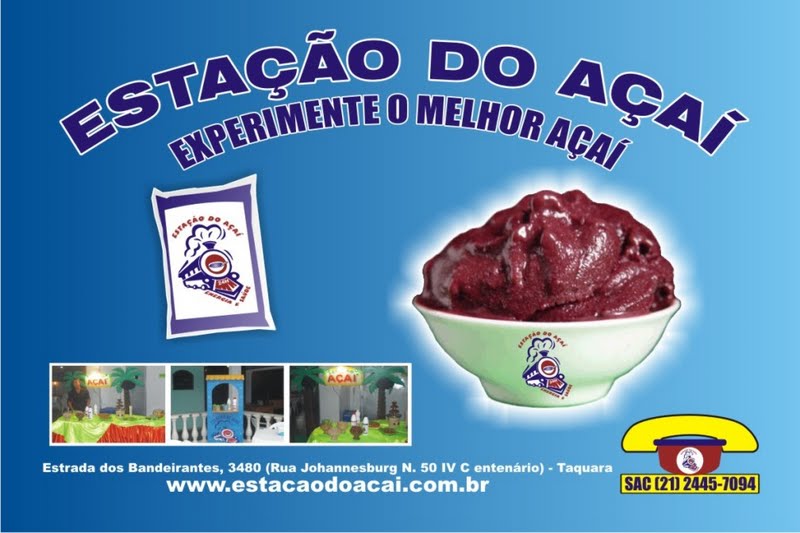 O SEU DISTRIBUIDOR DE AÇAÍ NO RIO DE JANEIRO